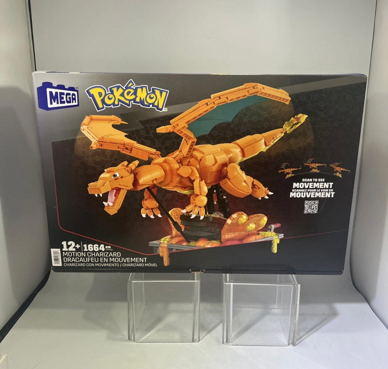 MEGA Pokemon Charizard Building Kit with Motion - 1664pcs