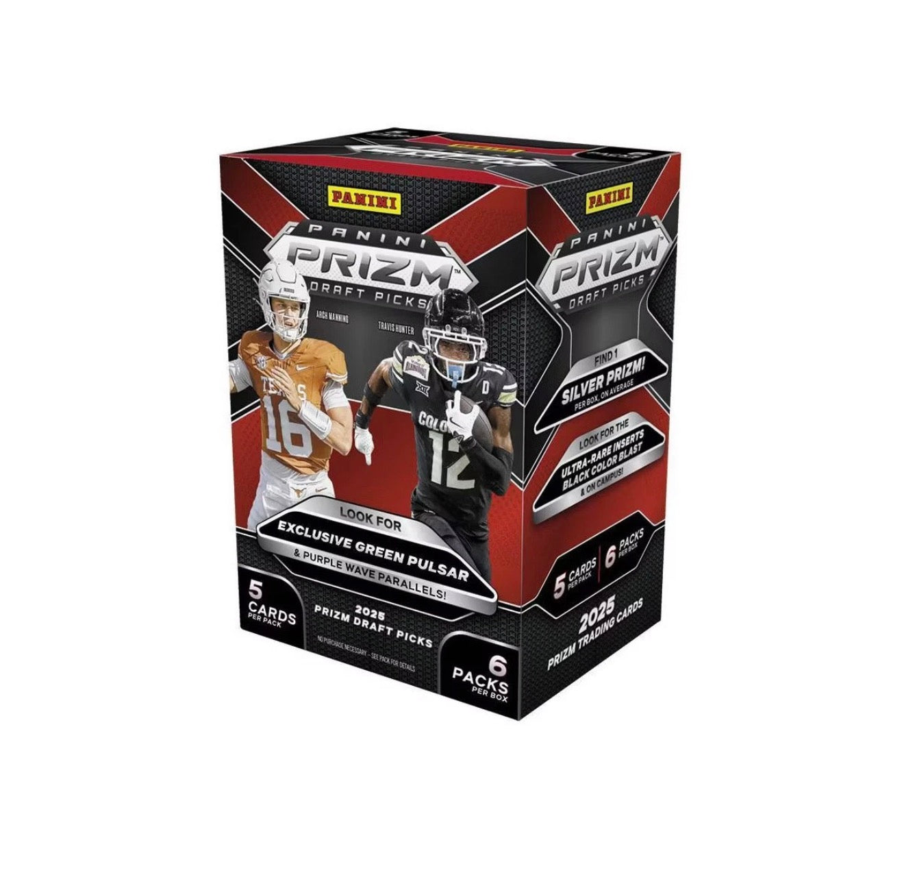 2025 Panini Prizm Draft Picks College Football Blaster Box