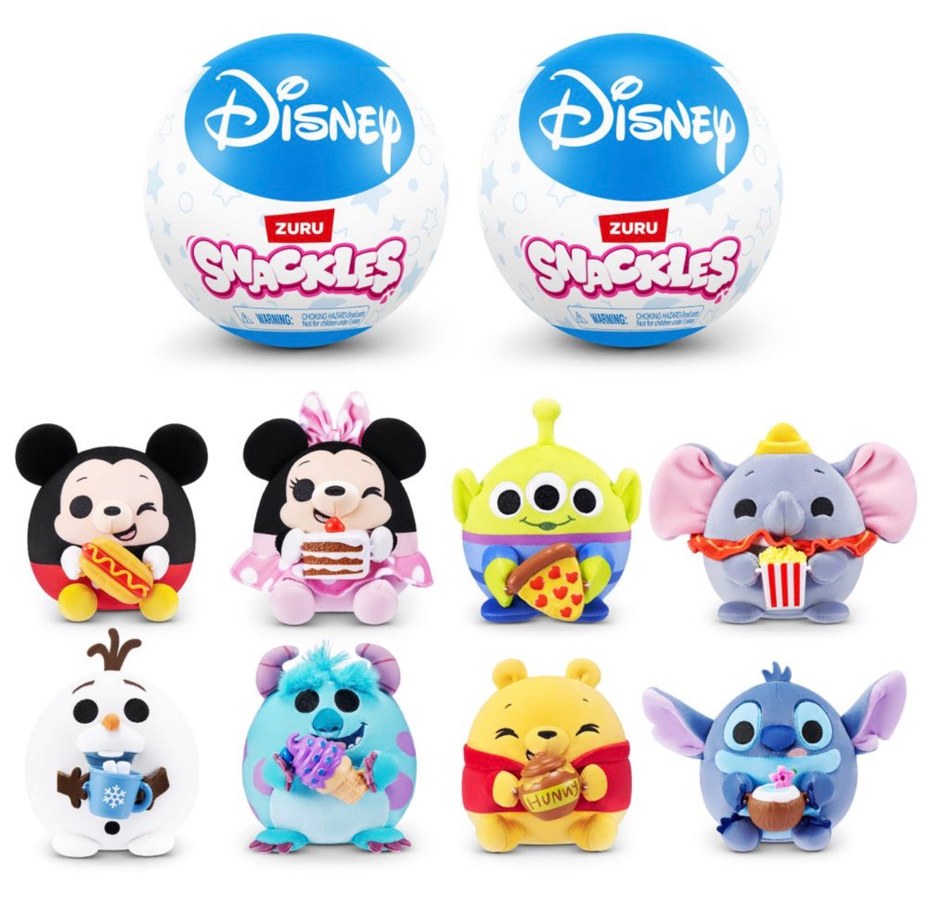 Snackles Disney 5-in Plush Blind Bag Series 1 (Styles May Vary)