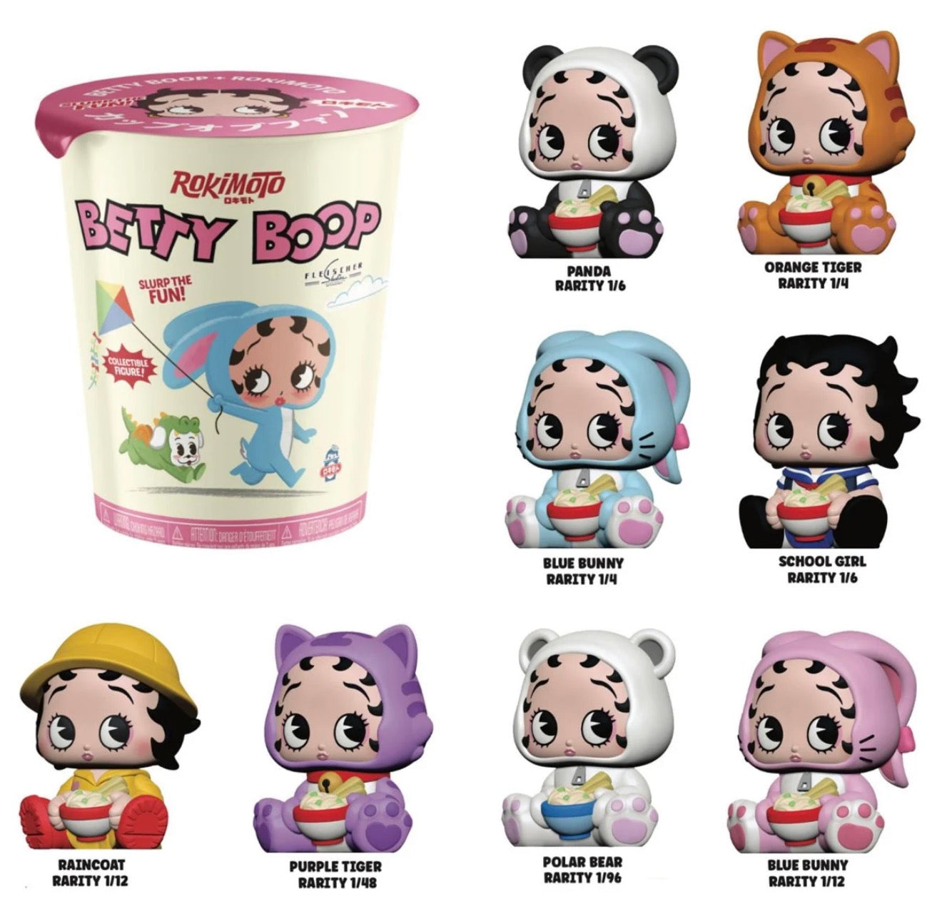 Betty Boop Rokimoto Cup Random Vinyl Figure (SINGLE)