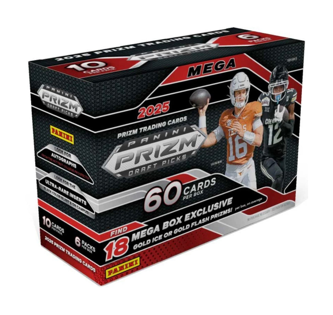 2025 Panini Prizm Draft Picks Collegiate Football Mega Box