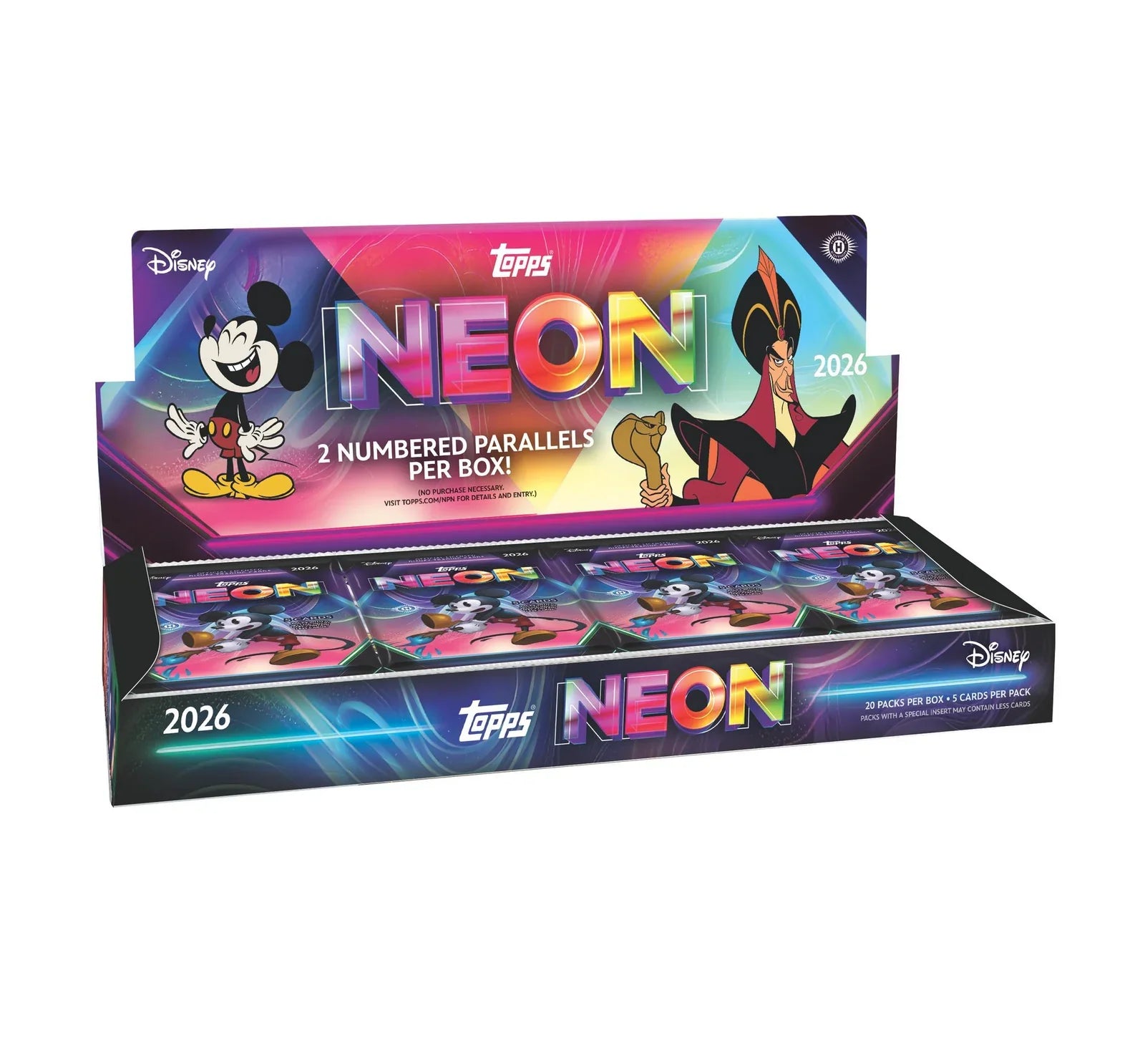 2026 Topps Neon Disney Hobby Box