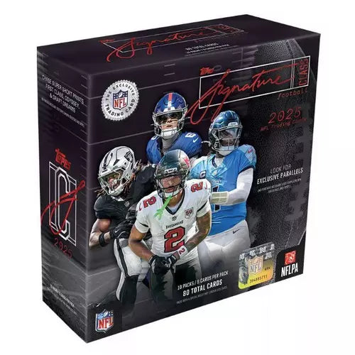 2025 Topps Signature Class NFL Trading Card Mega Box