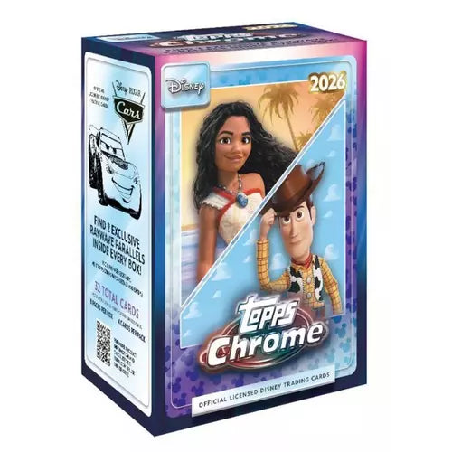 2026 Topps Chrome Disney Trading Card Value Box [Blaster]