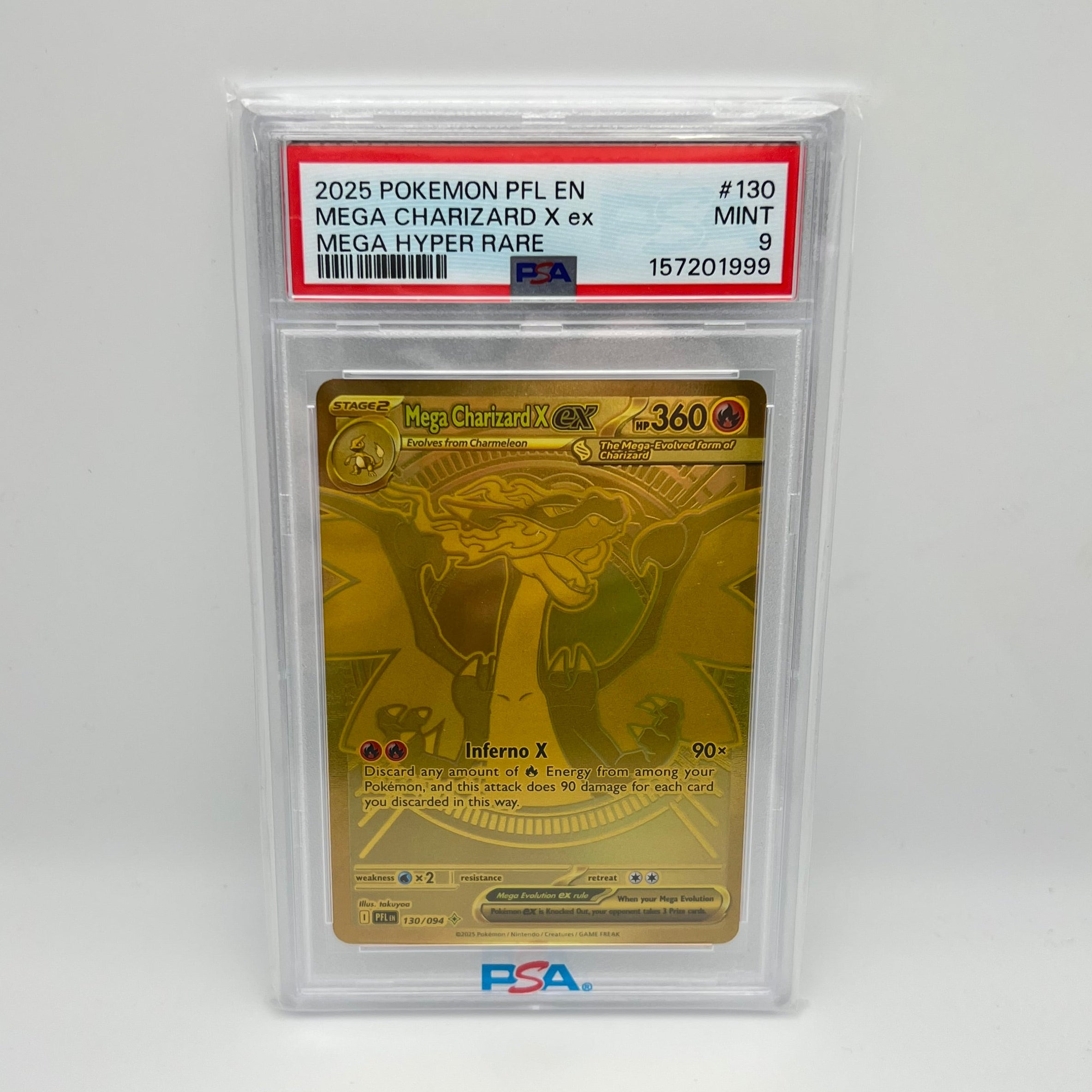 Mega Charizard X ex 130/094 PSA 9