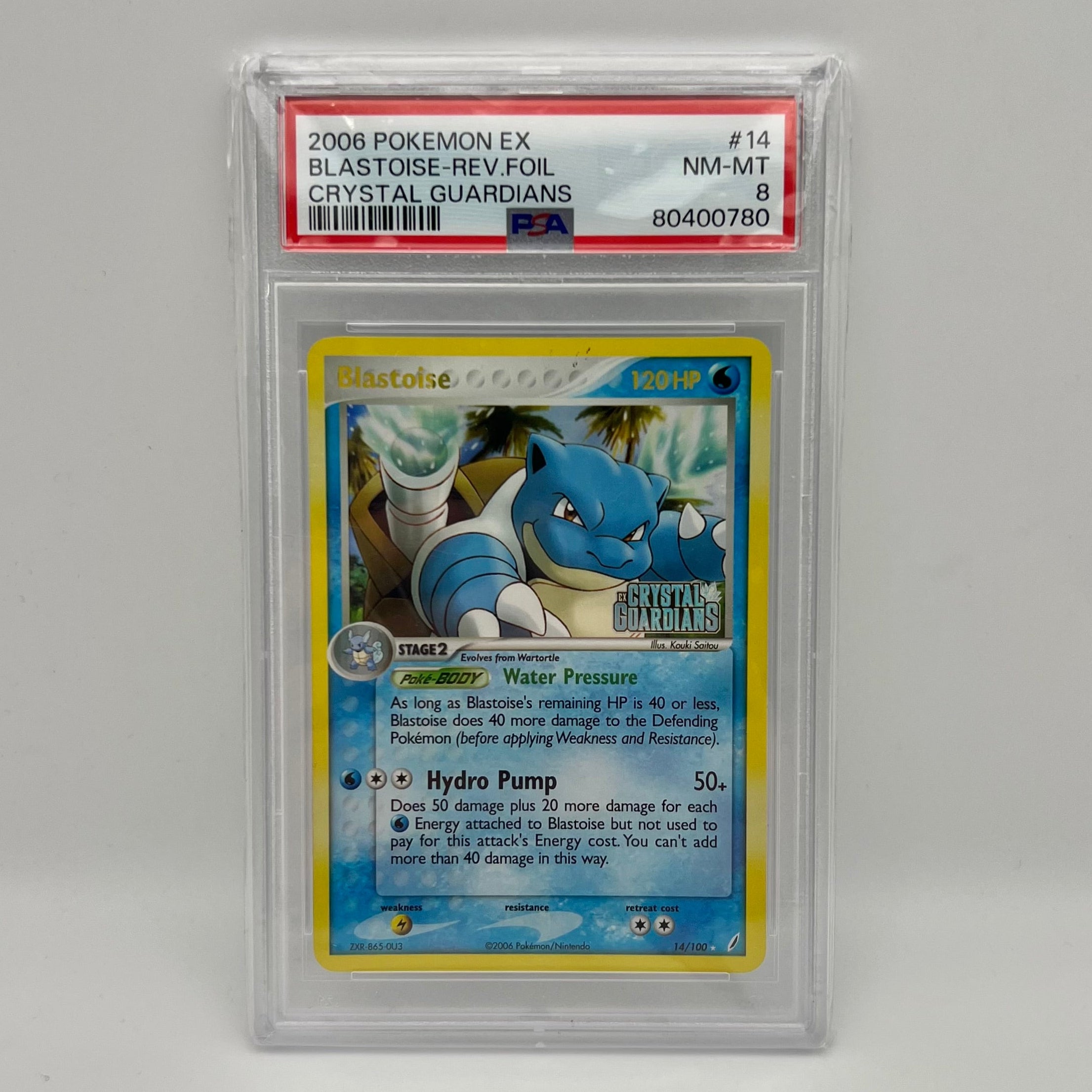 Blastoise 14/100 PSA 8